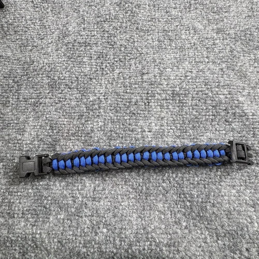 Paracord Survival Bracelet Lot Set of 4 Handmade Multicolor Outdoor Camping Hike